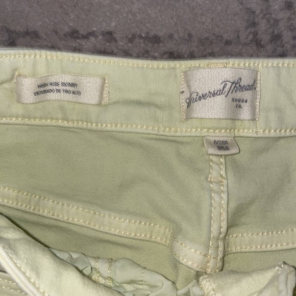 Light Green Universal Thread High Rise Skinny Jeans - Picture 3 of 4